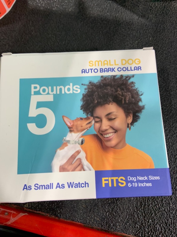 Photo 1 of 2025 Ultra-Small Bark Collar with Optional Shock, Vibration & Sound, Bark Record for Small Dogs 5-15lbs, Only 1 * 1.7in & 0.8oz, Rechargeable, IPX7 Waterproof, 5 Sensitivity Levels(White)