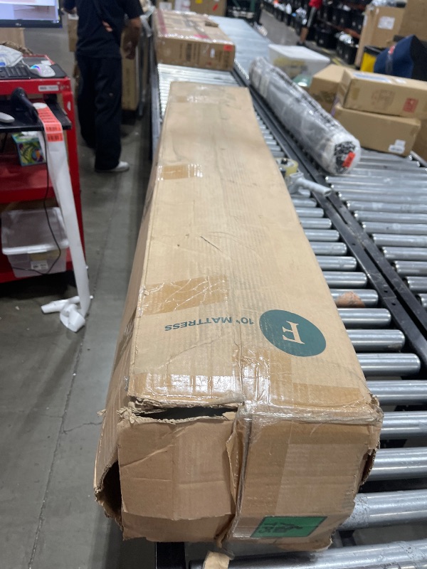 Photo 1 of ZINUS 10 Inch Green Tea Memory Foam Mattress [New Version], Full, Fiberglass free, Medium Firm Feel, Zoned Pressure Relief, Certified Safe Foams & Fabric, Mattress in A Box