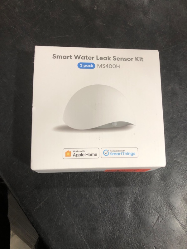 Photo 1 of Meross Smart Water Sensor Alarm 3 Pack, WiFi Water Leak Detector Support Apple HomeKit, SmartThings, IP67 Waterproof with App Alerts, Alarm, 100M Range for Home Basement Kitchen (Meross Hub Included)