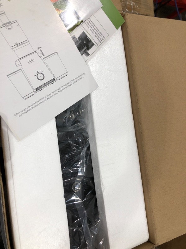 Photo 1 of Cold Press Juicer, ECOSELF Slow Masticating Juicer with 4.35" Large Feed Chute Fit Whole Fruits & Vegetables, Self Feeding for Juice Extractor Machine, Easy to Clean and Assemble, High Juice Yield