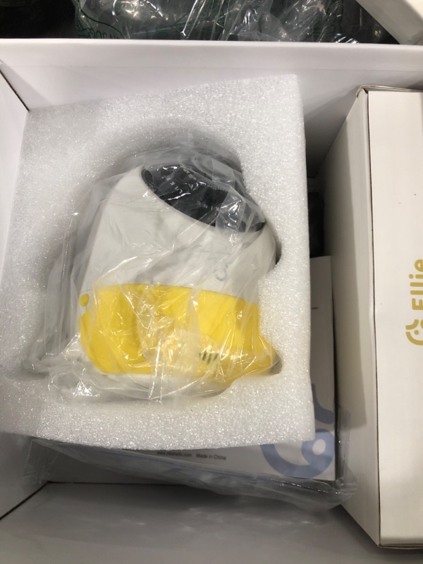Photo 1 of Ellie Video Baby Monitor with Camera and Audio, Face Covered Alert, Sleep Analysis, Cry Soothing Lullaby, WiFi or no WiFi, Temp Humidity, 2K UHD Split Screen, 5-inch 720p Display, 2-Way Talk
