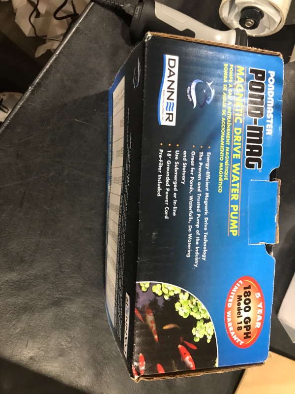 Photo 1 of Danner Manufacturing, Inc., Pondmaster Pond-Mag, Magnetic Drive Water Pump 1800 GPH, 02728