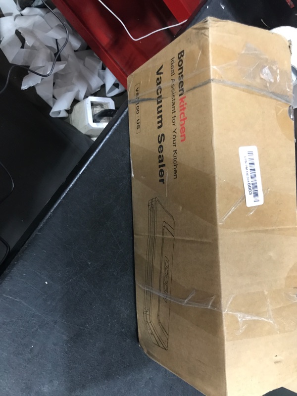 Photo 2 of [Updated 2025] Bonsenkitchen Vacuum Sealer Machine + 40 Vacuum Bags, Fast-Compact/Multi-Functional Food Vacuum Sealer with External Vacuum System, Silver