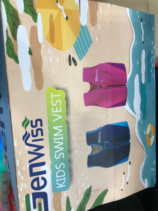 Photo 1 of Baby Boys Swim Vest - Genwiss Swim Float, Training Jacket for Age 18 Months - 2 Years Baby Toddler Fit 20-28 lbs, Size Small, Blue