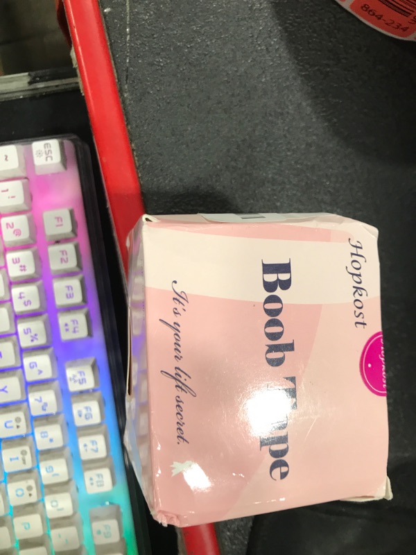 Photo 1 of Hopkost Boob Tape Breast Lift Tape for Large Breasts with 2 Pcs Nipple Covers Invisible Boobtape for A-G Cup(Beige,3 in)