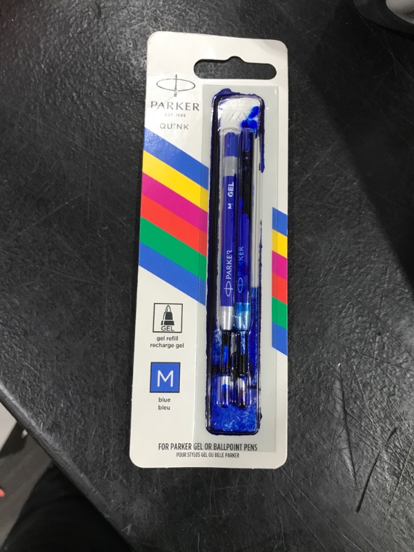 Photo 1 of Parker Jotter Originals Gel Pen Refills | Smooth Blue Gel Ink Refills | Medium Tip (0.7mm) | 2 Count
