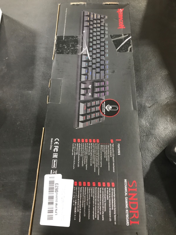Photo 1 of Redragon Mechanical Gaming Keyboard Wired, 11 Programmable Backlit Modes, Hot-Swappable Red Switch, Anti-Ghosting, Double-Shot PBT Keycaps, Light Up Keyboard for PC Mac