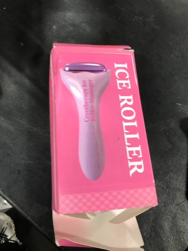 Photo 1 of Vcycal Ice Roller for Face Body, Hot Roller Ice Rollers, Facial Roller Skin Care Tool for De-puffing Soothing Face for All Skin Types, Premium Silicone Handle, Gift for Women Girls, Pink, 1 PCS