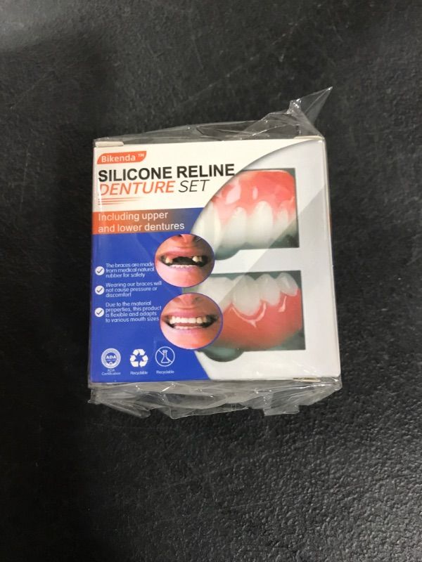 Photo 1 of 2PCS Silicone Reline Denture Set,Silicone Dentures,Silicone Restyle Prothese Set,Soft Silicone Denture Reline Kit