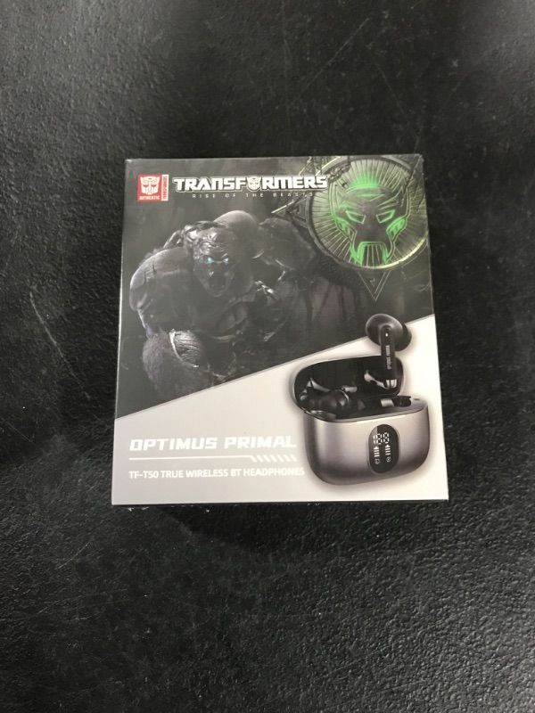 Photo 1 of Transformers Wireless Bluetooth Headphones, Headphones Bluetooth with Dual-Mode and Free Switching, LED Power Display Earphones Surround Sound Noise Reduction of 30DB? 6 Hours of Music Playback time.