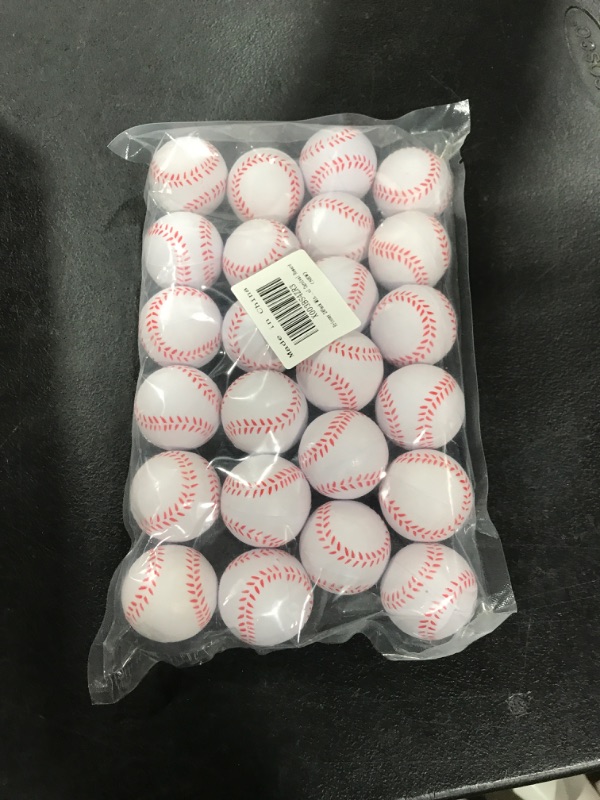 Photo 1 of Erinnmy 24Pack Mini Baseball,Small Foam Baseball Stress Ball,Mini Sports Stress Balls,1.6 Inch Mini Baseballs for Kids,Mini Foam Sports Ball,Sports Theme Party Favors School Carnival Reward