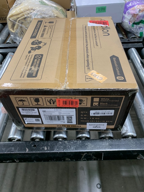 Photo 1 of addlon Ceiling Fans with Lights and Remote, 20'' Low Profile Ceiling Fans, 3000-6000K Dimmable Modern Flush Mount LED Fan Light, Fandelier Ceiling Fan for Bedroom, Kitchen, Living Room, Black