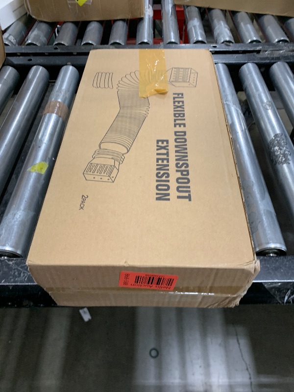 Photo 1 of 2 Pack Rain Gutter Downspout Extensions, Upgraded Flexible Drain Downspout Extender, Rainwater Drainage Diverter with Mini Connector, Extendable from 20 to 127 Inches