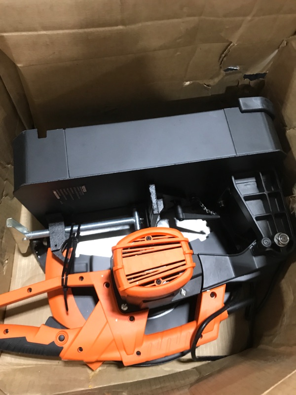 Photo 2 of Evolution Power Tools R255SMS+ PLUS 10-Inch Sliding Miter Saw Plus Multi-Material Multi-Purpose Cutting Cuts Metal, Plastic, Wood & More 0? - 45? Bevel & 50? - 50? Miter Angles TCT Blade Included
