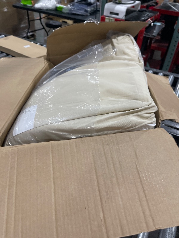 Photo 1 of downluxe Outdoor Deep Seat Cushion Set, Waterproof Patio Furniture Cushions with Zipper for Outdoor Chair Sofa, 24" x 24", Beige