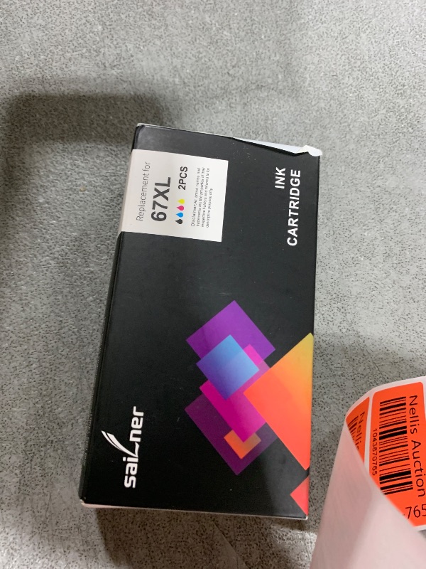 Photo 1 of SAILNER 67XL Ink Cartridges Black Color Combo Pack for Remanufactured Ink Cartridge Replacement for HP Ink 67 67XL 67XXL for DeskJet 4155e 2755e 4155 2700 Envy 6055 6055e Printer