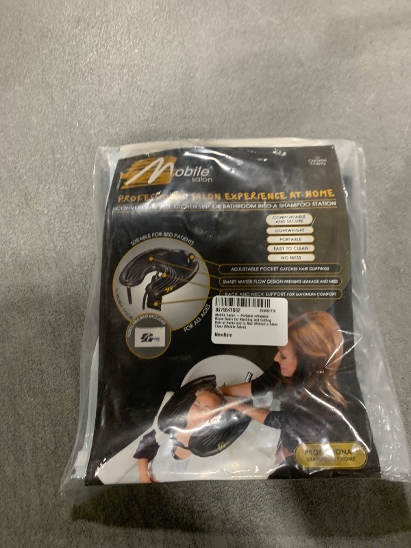 Photo 1 of Mobile Salon - Portable Inflatable Rinse Basin for Washing and Cutting Hair at Home and in Bed Without a Salon Chair (Mobile Salon)