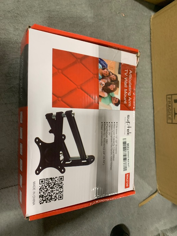 Photo 1 of Suptek TV Wall Mount Swivel Tilt Rotation Full Motion Adjustable Articulating for Most 15-32 inch LED, LCD Monitor Wall Mount VESA 75,100 (MA2720)