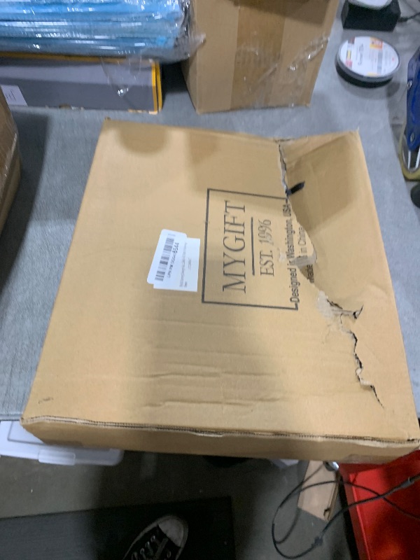 Photo 1 of MyGift Earring Storage Rack Organizer, White Metal Jewelry Tree, Necklace and Bracelet Hanger with Wooden Ring Tray Trinket Holder - Holds 68 Pairs of Earrings