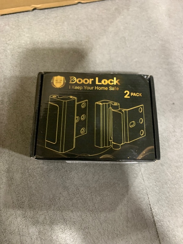 Photo 1 of Home Security Door Reinforcement Lock Child proof High Security Door Lock Front Door Locks for Kids Safety Withstand 800lbs Door Latch Lock Christmas Gifts Stocking Stuffers for Men Women Adults Elder