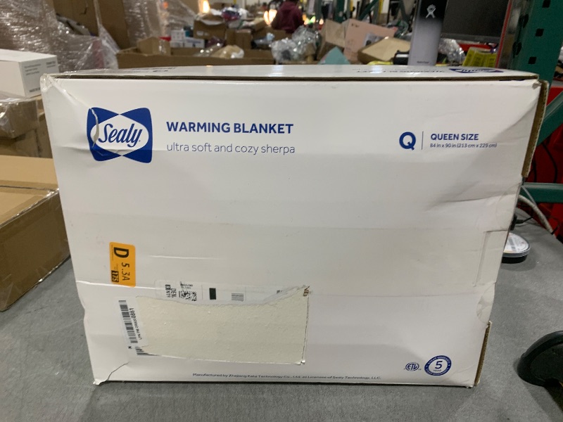 Photo 1 of Sealy Electric Blanket Queen Size, Dual Control Soft Sherpa Heated Blanket with 10 Heating Levels & 1 to 12 Hours Auto-Off Settings Over-Heated Protection 84"x90" Machine Washable, Dark Grey