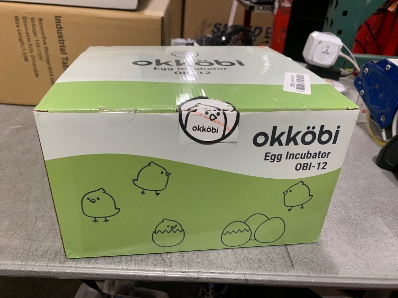 Photo 1 of Incubators for Hatching Eggs - 12 Eggs - Ideal All Ages | Egg Incubator with Automatic Egg Turning and Humidity Control - Integrated Egg Candler - Okkobi OBI-14