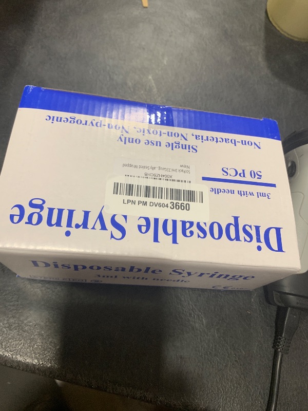 Photo 1 of 50 Pack 3ml 22Gauge - 1 Inch Luer Lock Lab Sample Measuring Tool, Individually Sealed Wrapped