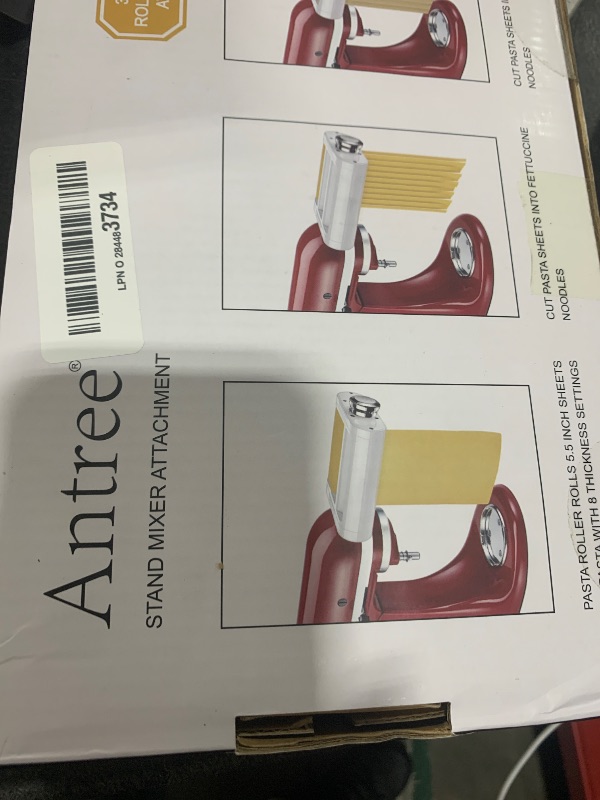 Photo 1 of Antree Pasta Maker Attachment 3 in 1 Set for KitchenAid Stand Mixers Included Pasta Sheet Roller, Spaghetti Cutter, Fettuccine Cutter Maker Accessories and Cleaning Brush