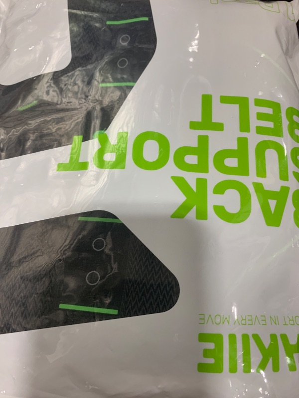 Photo 1 of Rakiie Back Brace for Lower Back Pain Relief, 8X Powerful Lumbar Support with 3D Pad, Support Belt for Men Women, Breathable Back Support Brace with Adjustable Strap, Green Size M (Waist: 33.5"-39.4")