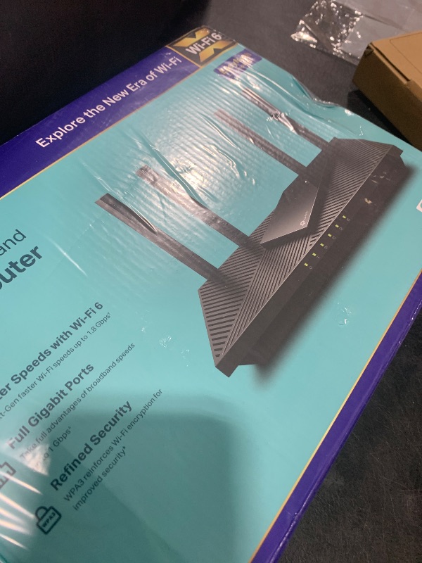 Photo 1 of TP-Link AX1800 WiFi 6 Router V4 (Archer AX21) - Dual Band Wireless Internet, Gigabit, Easy Mesh, Works With Alexa - A Certified for Humans Device