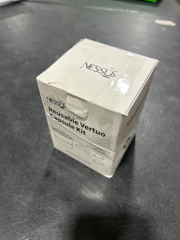 Photo 1 of Nessus Reusable Vertuo Capsule Kit, [ALSeal EZ FIT] for Reusable Nespresso Pods with 100 Pcs Aluminum Foil Seal Lids, Holder, Brush, for Refilling Nespresso Vertuo Pods Reusable Vertuoline Pod