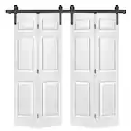 Photo 1 of White Bifold Barn Door with Sliding hardware kit