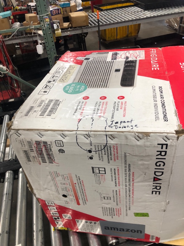 Photo 1 of Frigidaire 10,000 BTU Window Air Conditioner with Remote Control, Cools Up to 450 Sq. Ft., Quiet Operation, Eco Mode, 3 Fan Speeds, Auto Restart, White