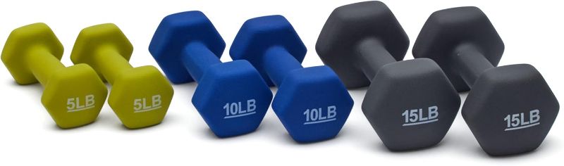 Photo 1 of Amazon Basics Neoprene Dumbbell Hand Weights
