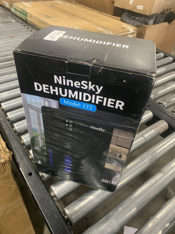 Photo 1 of NineSky Dehumidifier for Home, 95 OZ Water Tank, (1000 sq.ft) Dehumidifiers for Bathroom Bedroom Basement with Auto Shut Off,7 Colors LED Light (Black)