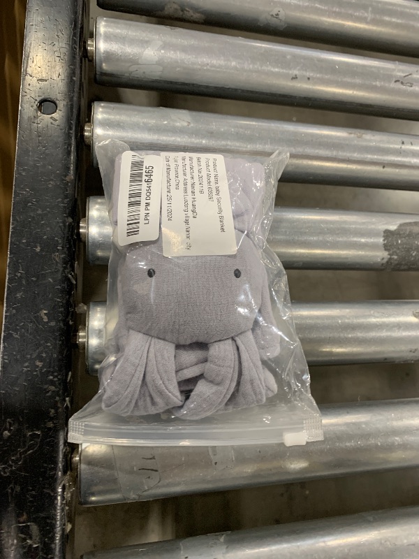 Photo 1 of LAWKUL Baby Security Blankets Organic Cotton Muslin Soft Lovey Cuddly Lovie for Newborn Infants Boy Girls Unisex Bunny Grey