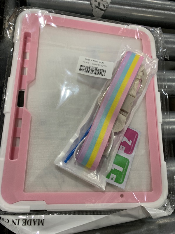 Photo 1 of WESADN for iPad Air 11 inch Case M3/M2 2025/2024,for iPad Air 6th Generation Case Kids Girls with Screen Protector Butterfly Kickstand Keychain Pencil Holder Heavy Duty Shockproof Cover Pink White