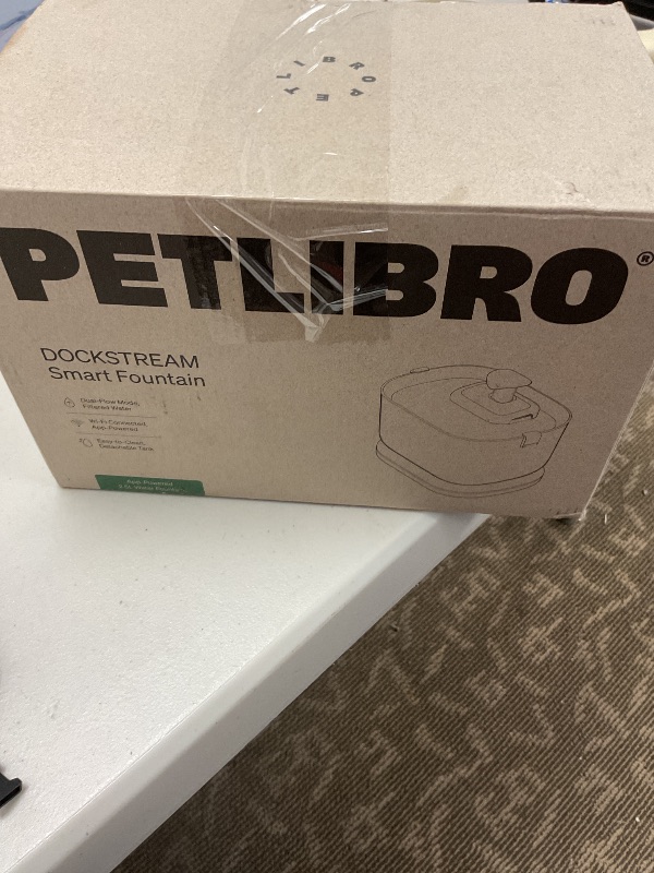 Photo 1 of PETLIBRO Cat Water Fountain, App Monitoring Pet Fountains for Cats Indoor with Stainless Steel Tray, 2.5L/84oz Dockstream Automatic Water Dispenser for Drinking, 2.4G Wi-Fi Smart Bowl Inside