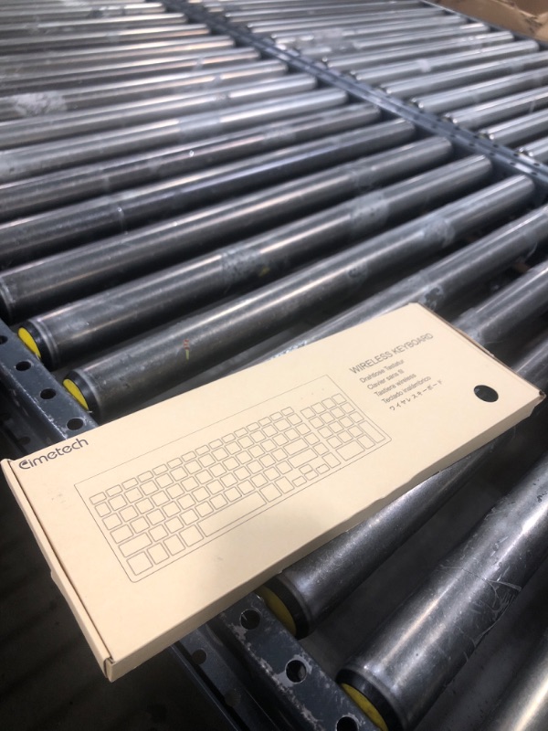 Photo 1 of cimetech Wireless Keyboard, EasyTyping Compact Full Size Wireless Computer Keyboard 2.4G Ultra-Thin Sleek Design for Windows, Computer, Desktop, PC, Notebook, Laptop, Mac - Grey