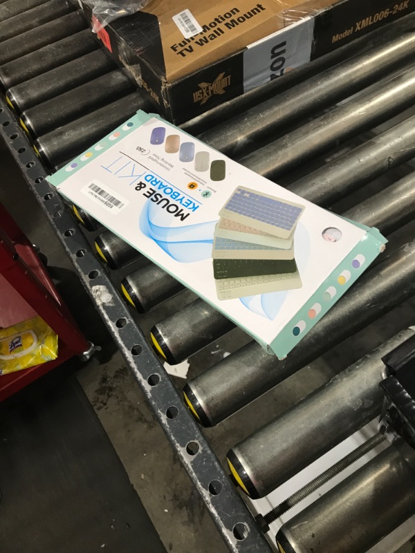 Photo 1 of Bluetooth Wireless Keyboard and Mouse Combo,Ultra-Slim Ergonomic Small Rechargeable Bluetooth Keyboard Mouse Set for Apple iPad iPhone Samsung Tablet Phone Android PC Computer Mac Smartphone(Pink)