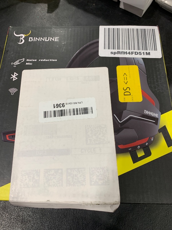 Photo 1 of BINNUNE Wireless Gaming Headset with 2.4GHz for PS5, PS4, PC, Switch, FPS Gamers, 120Hrs+ Bluetooth 5.3 Gaming Headsets with Noise Canceling Mic, 50MM Headphones for Laptop, Mobile, Mac