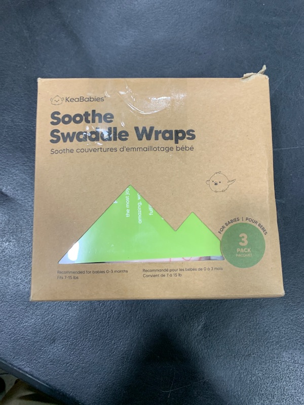 Photo 1 of 3-Pack Organic Baby Swaddle Sleep Sacks - Swaddles for Newborns, Infant 0-3 Months, Baby Girls, Boys, Soft & Snug Newborn Sleep Sack, Nursery Swaddling Blankets (ABC Land Rose)