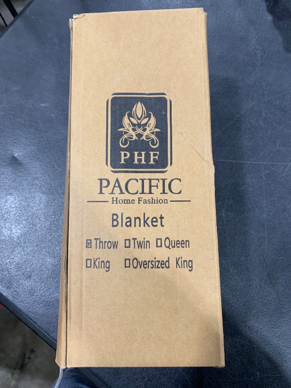 Photo 1 of PHF 100% Cotton Waffle Weave Throw Blanket 50" x 60" - Lightweight Washed Soft Breathable for Adults and Kids - Perfect Layer for Couch Bed Sofa - Elegant Home Decoration Gift - Black