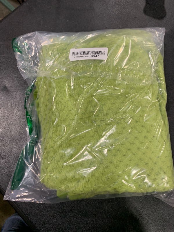 Photo 1 of Fuzzy Blanket or Fluffy Blanket for Baby, Soft Warm Cozy Coral Fleece Toddler, Infant or Newborn Receiving Blanket for Crib, Stroller, Travel, Decorative (28Wx40L, XS-Avocado)