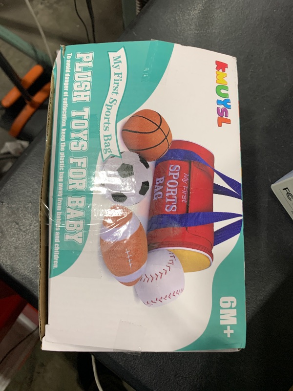 Photo 1 of KMUYSL Baby Toys 0-12 Months, My First Sports Bag Plush Toy - 4 Sensory Balls Soft Toys with Crinkle, Rattles for 0-3-6-9-12 Month Newborn Infant, 1st Birthday for Babies Boys Girls Age 1+