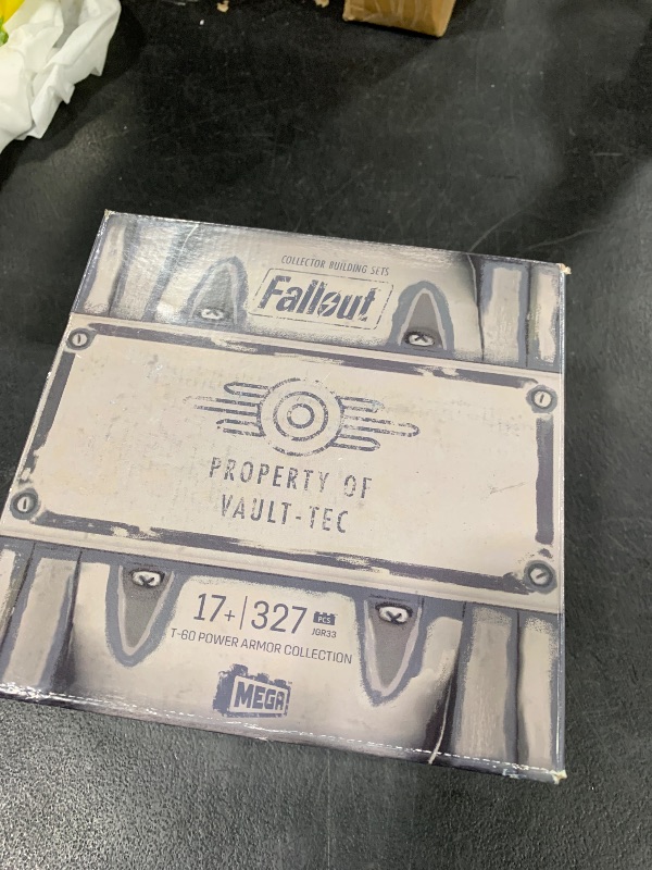 Photo 1 of MEGA Fallout Action Figure Building Toy, T-60 Power Armor Collection with 327 Pieces, 5 Micro Action Figures and Accessories, for Collectors