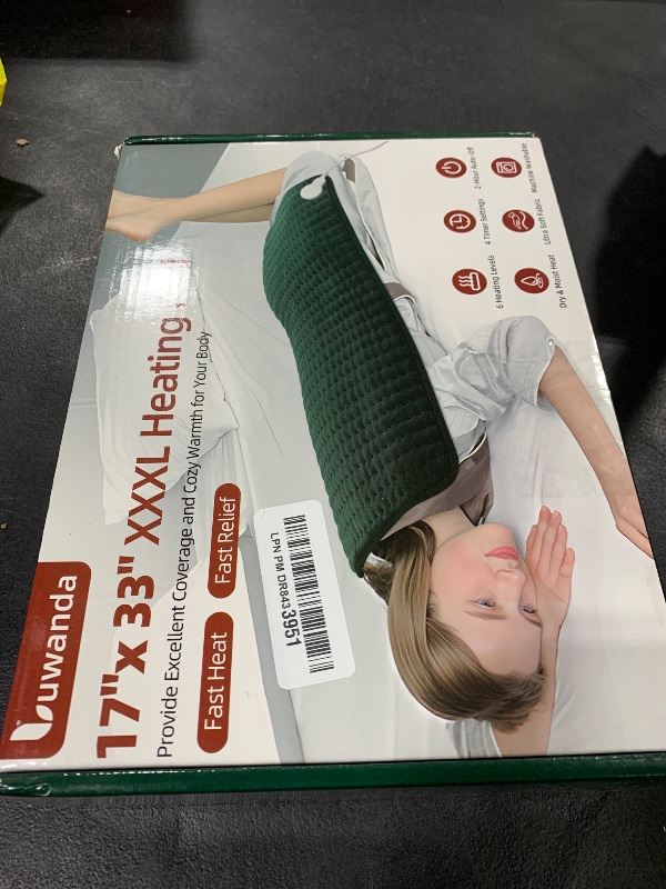 Photo 1 of XXXL Heating Pad for Back & Period Cramps, Electric Extra Large Heating Pads for Women Shoulder Neck Legs Abdomen Waist Pain Relief, 17”x33” Oversized Full Body Heated Pad, Gifts for Women Mom Men Dad