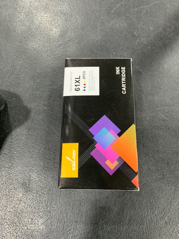 Photo 1 of SAILNER 61XL Ink Cartridge Replacement for HP Ink 61 Black and Color Combo Pack 61XL for Envy 4500 4501 4502 5530 Officejet 4630 4635 Deskjet 1000 1010 2540 Series Printer 61 Ink, 2-Pack