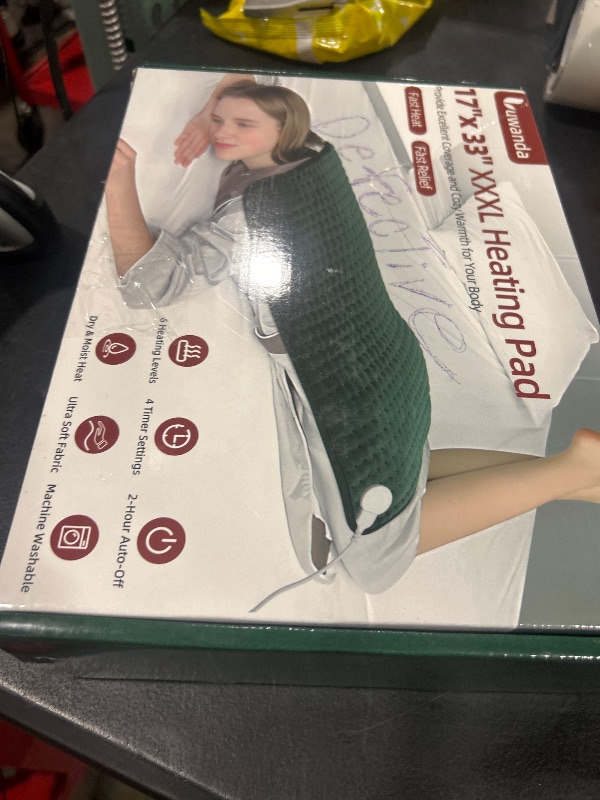 Photo 1 of XXXL Heating Pad for Back & Period Cramps, Electric Extra Large Heating Pads for Women Shoulder Neck Legs Abdomen Waist Pain Relief, 17”x33” Oversized Full Body Heated Pad, Gifts for Women Mom Men Dad