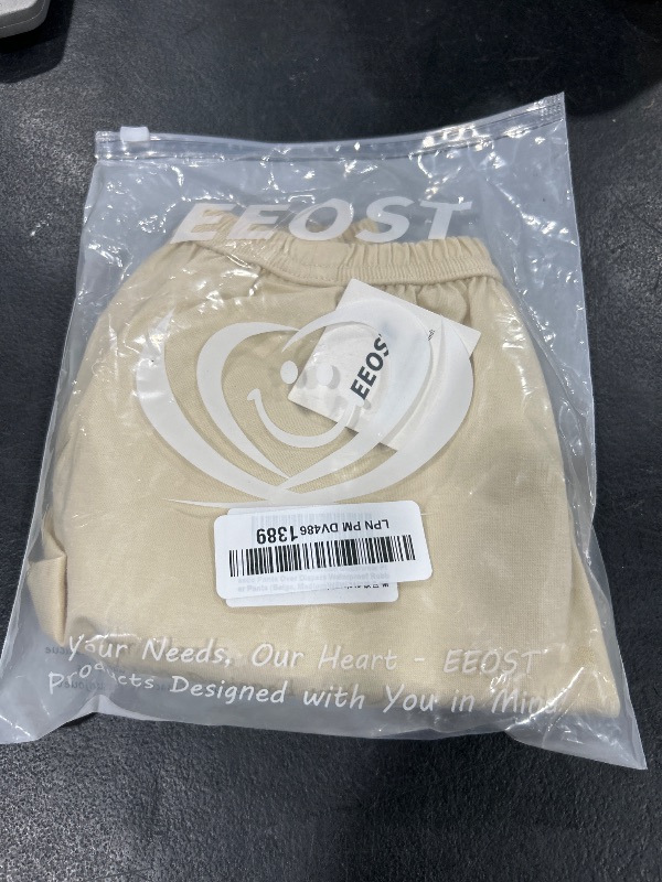 Photo 1 of EEOST Adult Diaper Cover for Incontinence Noiseless Leak-Protection Underwear Plastic Pants Over Diapers Waterproof Rubber Pants (Beige, Medium)